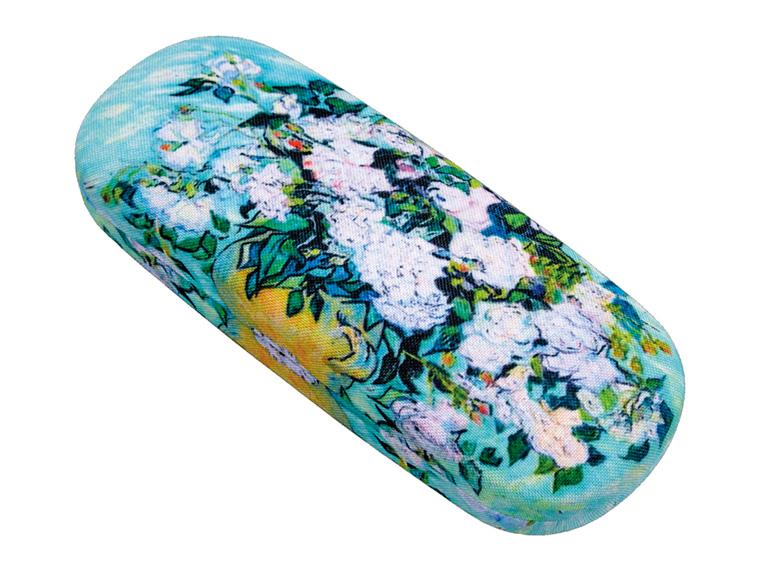 名画メガネケース ゴッホホワイトローズ