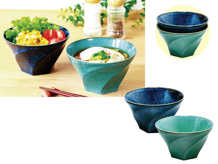 美濃焼 ひねりマルチボウル  ２色組