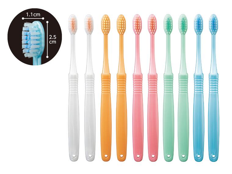 ストレートハブラシ レギュラーふつう 10本入 