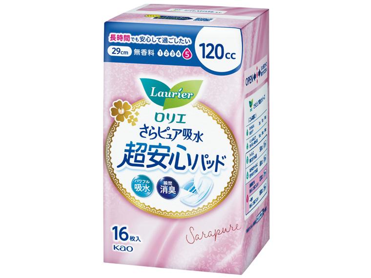 ロリエ さらピュア吸水超安心パッド  120cc 16枚 
