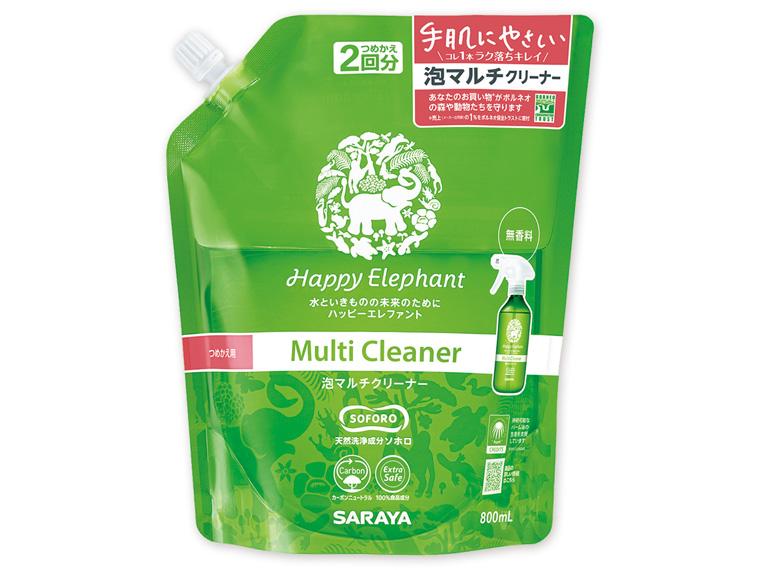 ハッピーエレファント 泡マルチクリーナー  詰替用 800ml