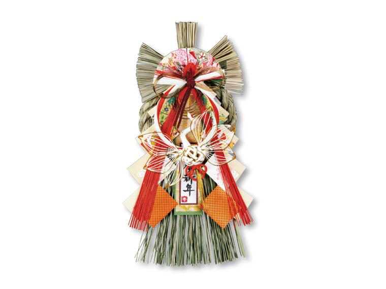 迎春玄関飾り 鶴栄華飾り 