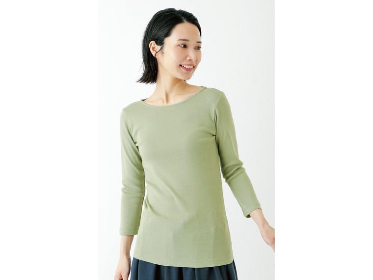 ＯＣ７分袖トップ　セージＭ　　　　　　