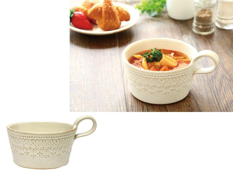 フレンチレーススープカップきなり　１個