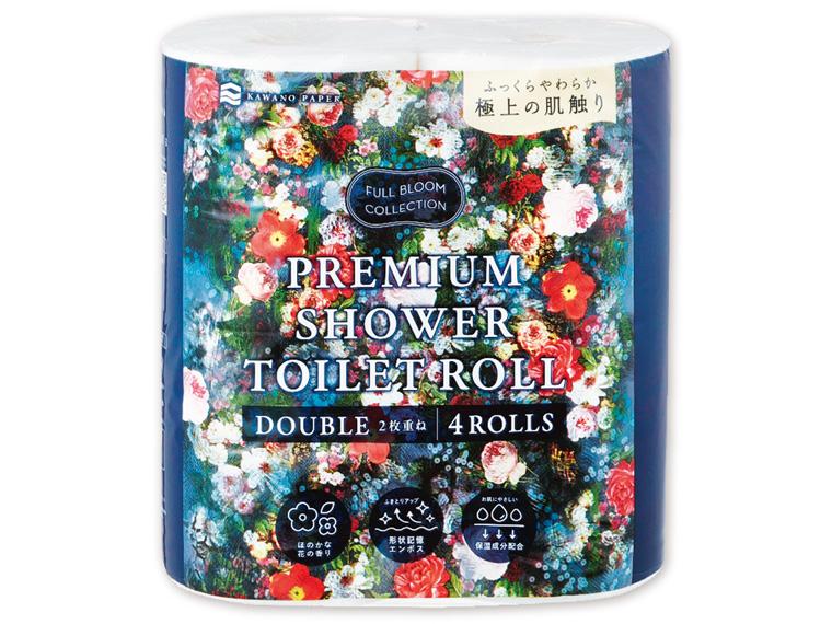 FULL BLOOM COLLECTION プレミアムシャワートイレット  2枚重ね 25m×4R 