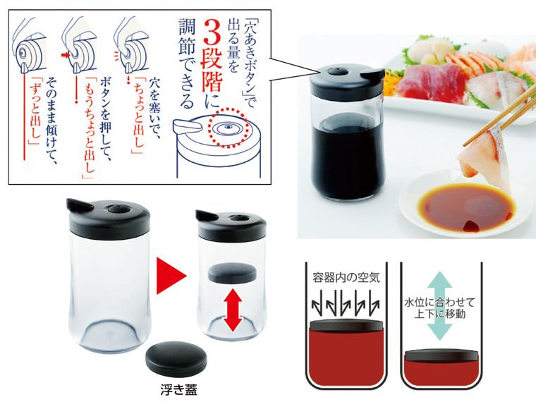 開けたてそのままずーっと美味しい醤油さし  